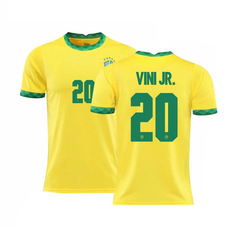Áo Thun Bóng Đá YB2 Brazil Neymar Paqueta Jesus Vini Coutinho Plus size N