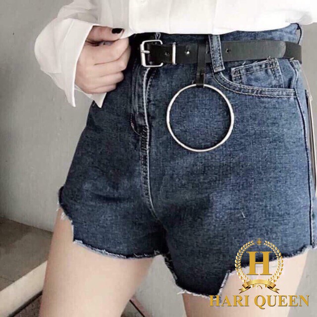 Thắt lưng nữ thời trang khoen vuông HARIQUEEN