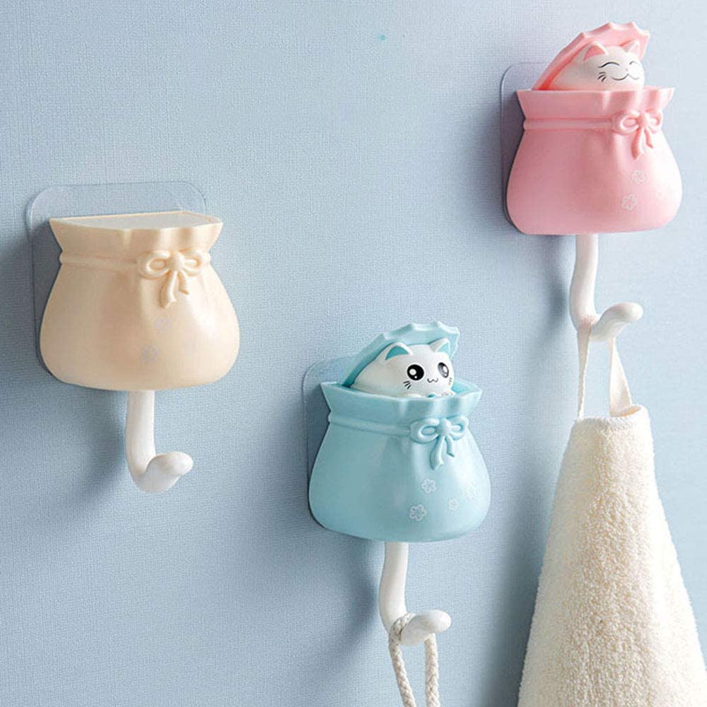 Set 1/4 Móc Treo Chìa Khóa Hình Chú Mèo Dễ Thương Tiện Dụng