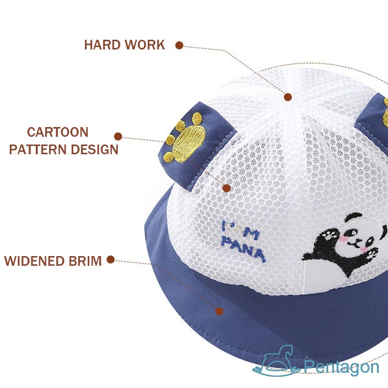 Mũ Lưỡi Trai Chống Nắng Phối Lưới Họa Tiết Hoạt Hình Thời Trang Mùa Hè