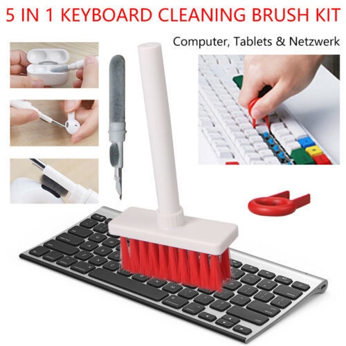 Bộ Dụng Cụ Vệ Sinh Bàn Phím Máy Tính 5 Trong 1 Tiện Dụng