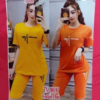dưới 60kí_Set Bộ Quần Ngố Thun Cotton Thái Quỳnh Anh