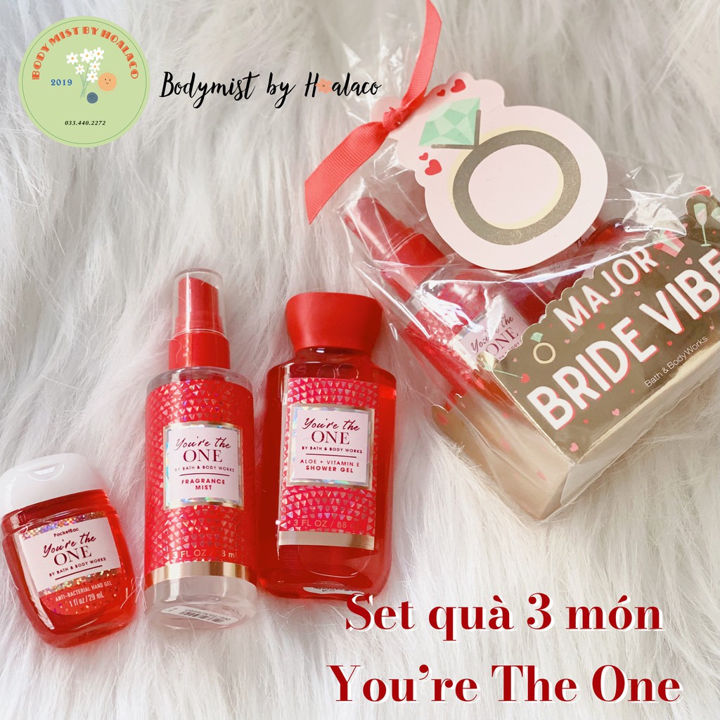 SET QUÀ 3 MÓN MINI YOU ARE THE ONE Bath body works