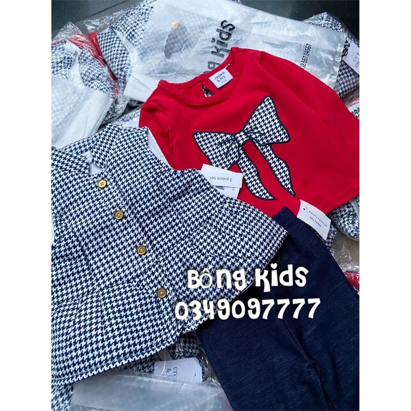 Set 3 Món Gile Nơ ZicZac Crown&amp;Ivy