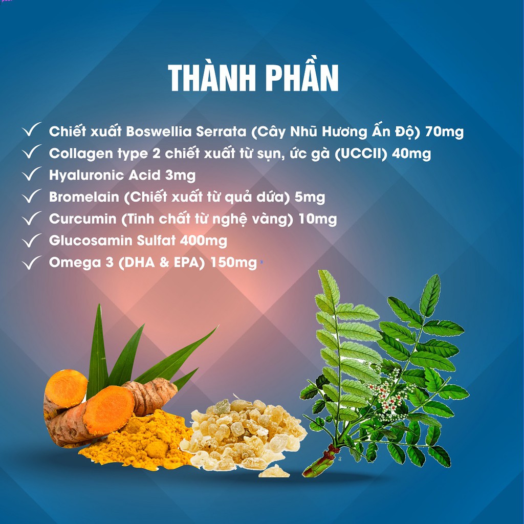 Combo 2 hộp viên uống bổ xương khớp Omexxel Arthri(30 viên/hộp)- Tặng 1 hộp viên uống bổ sung canxi Omexxel Calk2 30viên