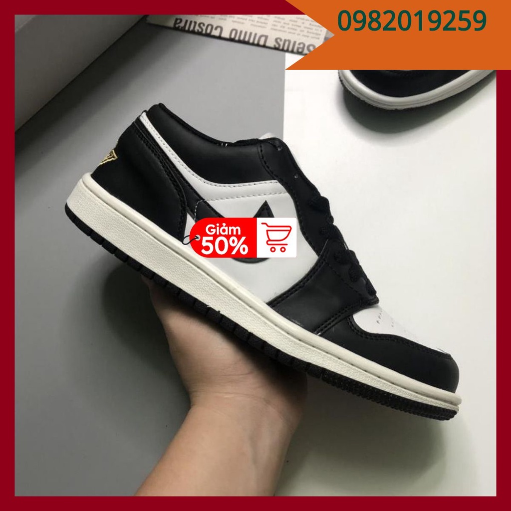 Giày JordanFREESHIP Low Cổ Thấp Màu Đen Trắng Size 38 43