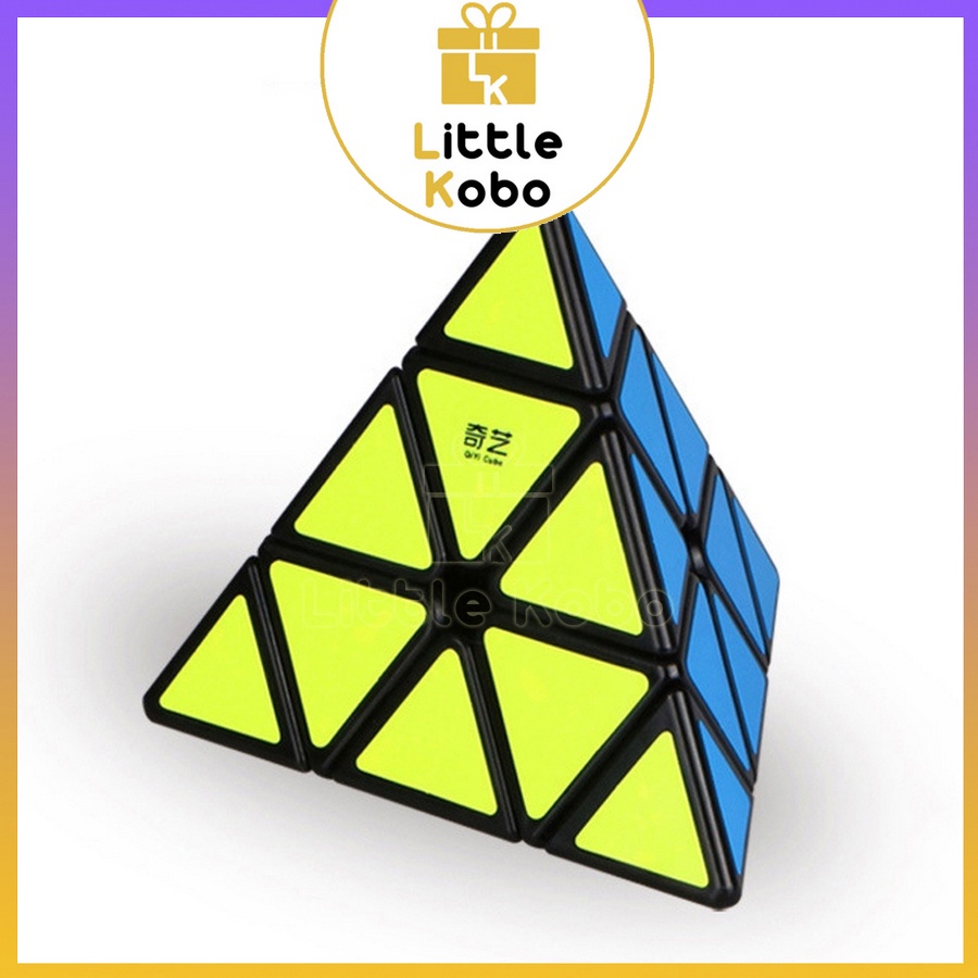 Rubik QiYi Pyraminx QiMing A/ QiMing S2 Viền Đen Stickerless Rubic Tam Giác Kim Tự Tháp Đồ Chơi Trí Tuệ