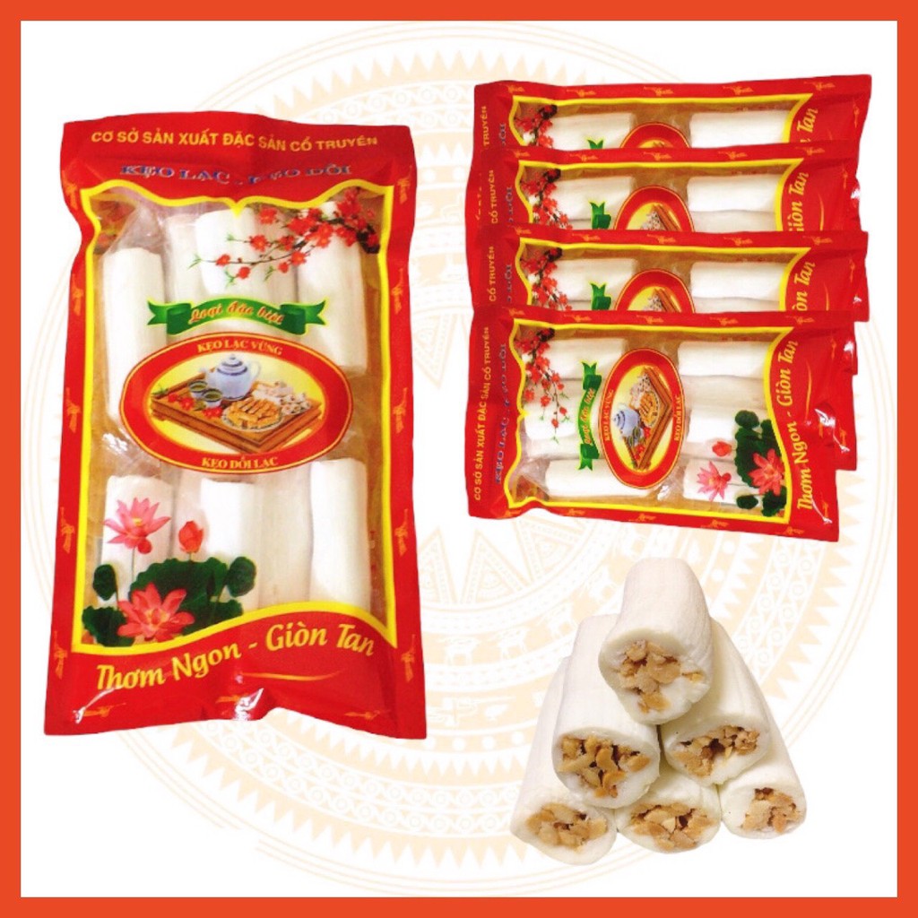 Kẹo Dồi Lạc Thái Bình Kẹo Kéo Tuổi Thơ Loại 320gr