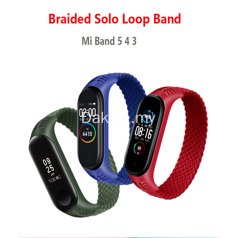 Dây Đeo Sợi Nylon Cho Vòng Đeo Tay Thông Minh Mi Band 5 Miband4 Miband5 Xiaomi Mi Band 6 4 3