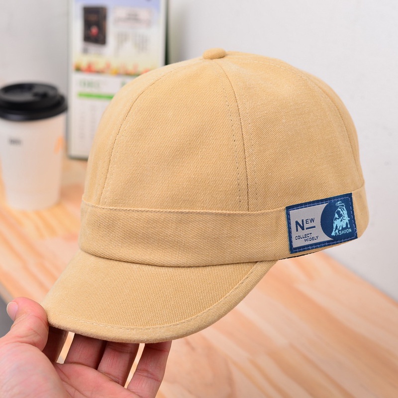 Mũ lưỡi trai nón kết ngắn vành thêu chữ dành cho nam nữ phong cách ulzzang  – SMN011