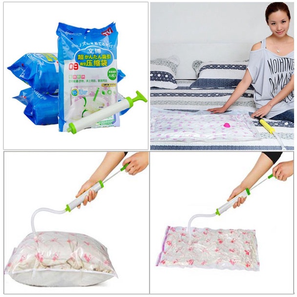 TÚI HÚT CHÂN KHÔNG CẤT CHĂN MÀN QUẦN ÁO