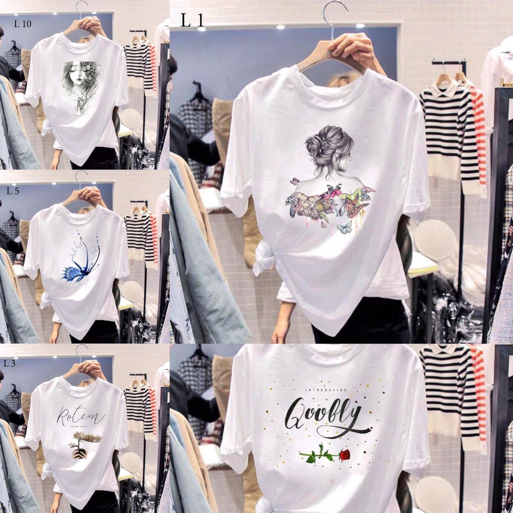 Bộ sưu tập áo thun, áo phông nữ in hình 3D độc lạ, chất vải cotton mềm mịn co dãn 4 chiều_ Đủ Size
