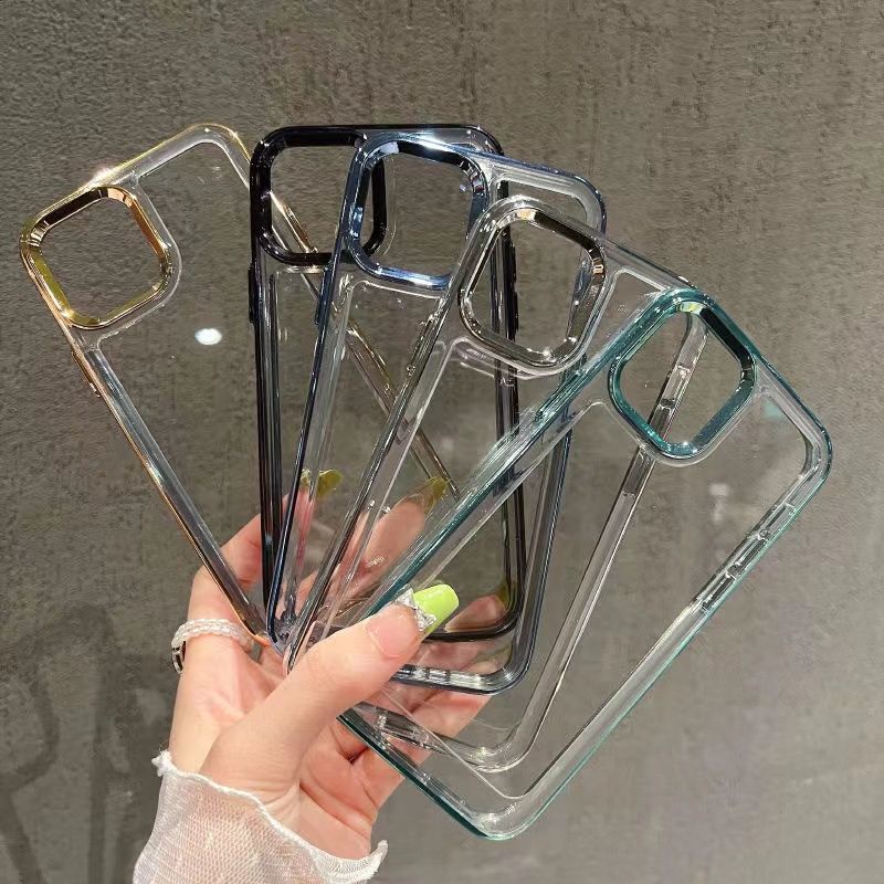 Ốp Điện Thoại Trong Suốt Chống Sốc Mạ 6D Sang Trọng Cho IPhone 13 12 Pro MAX 7P IPX Xr i12 11 Pro MAX XS X 7+ 8 Plus