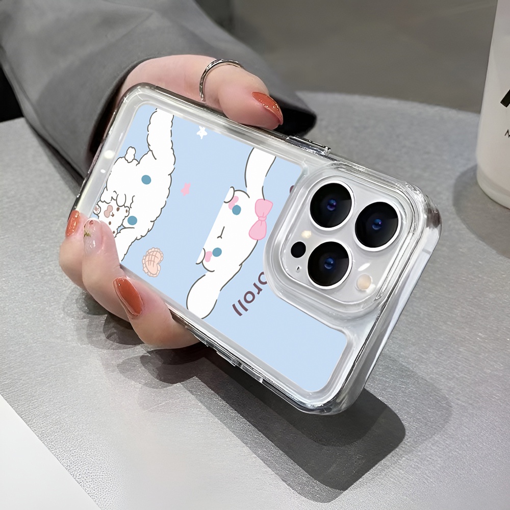 Ốp Điện Thoại Trong Suốt Hình Cinnamoroll Dễ Thương Cho iphone 14ProMax 14Plus 13 11 12 7Plus X XR XS Max