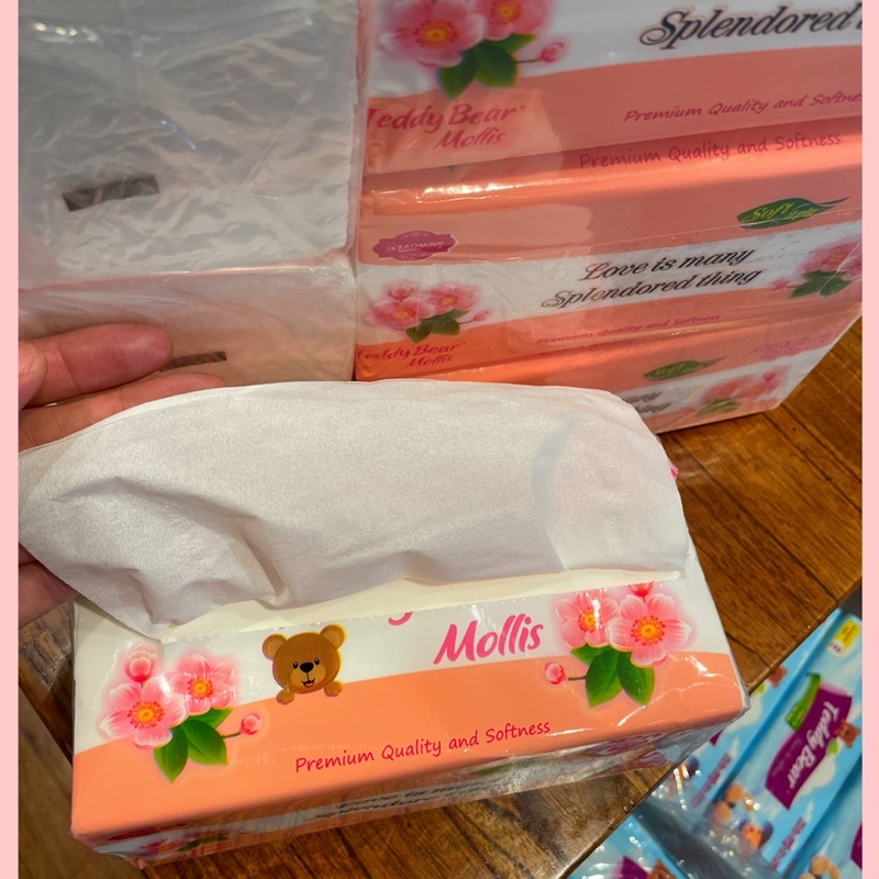 Giấy Rút TEDDY BEAR Mollis Trắng Mềm Mịn 3 Lớp