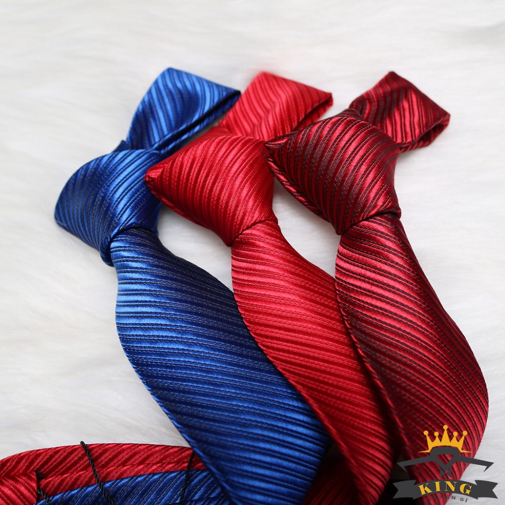 Cà vạt nam KING caravat công sở bản nhỏ 6cm cao cấp thắt sẵn ( C013 )