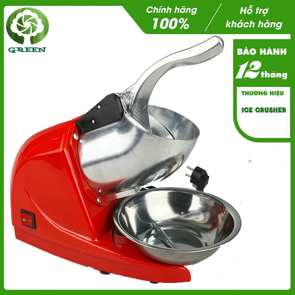 Máy bào đá 3 lưỡi công suất 500W Ice Crusher xay đá nhanh hơn, có thể chỉnh độ rộng lưỡi bào