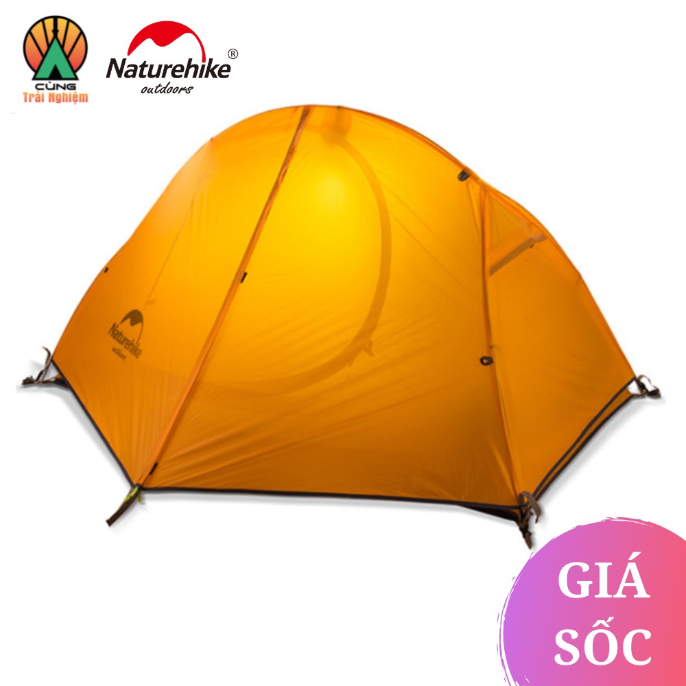 [CHÍNH HÃNG] Lều Phượt Dã Ngoại XE ĐẠP Dành Cho 1 Người Naturehike NH18A095-D Gọn Nhẹ, Chống Thấm