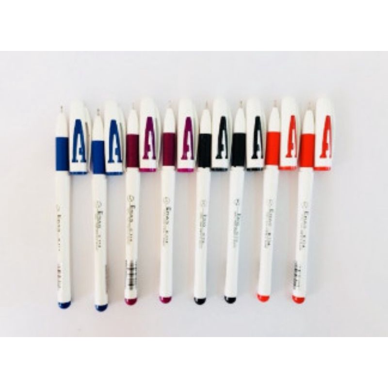 BÚT GEL HỌC SINH ĐẬY NẮP ERAS - BÚT MỰC CHỮ A E114 0.5MM - A gel Pen