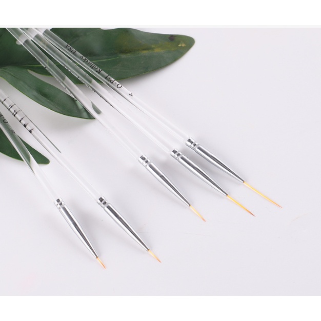 Cọ nét cán trong opi, cọ râu vẽ nail có sẵn nhé a