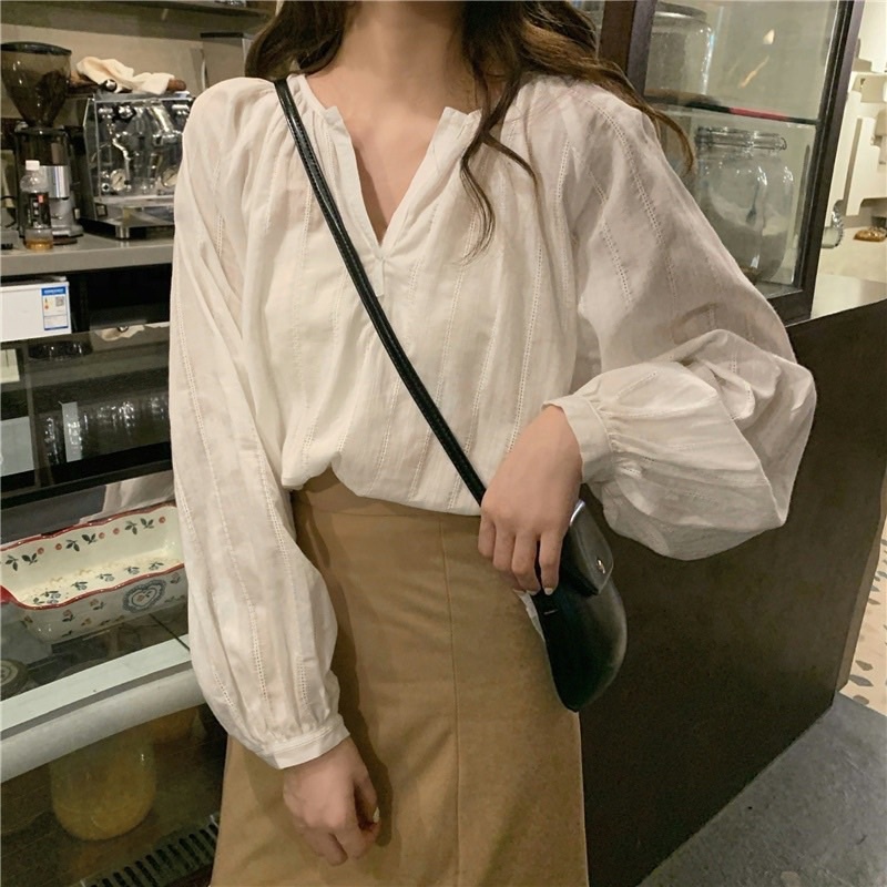 Áo bbd form rộng cổ tròn xẻ A2183 SUSTORE