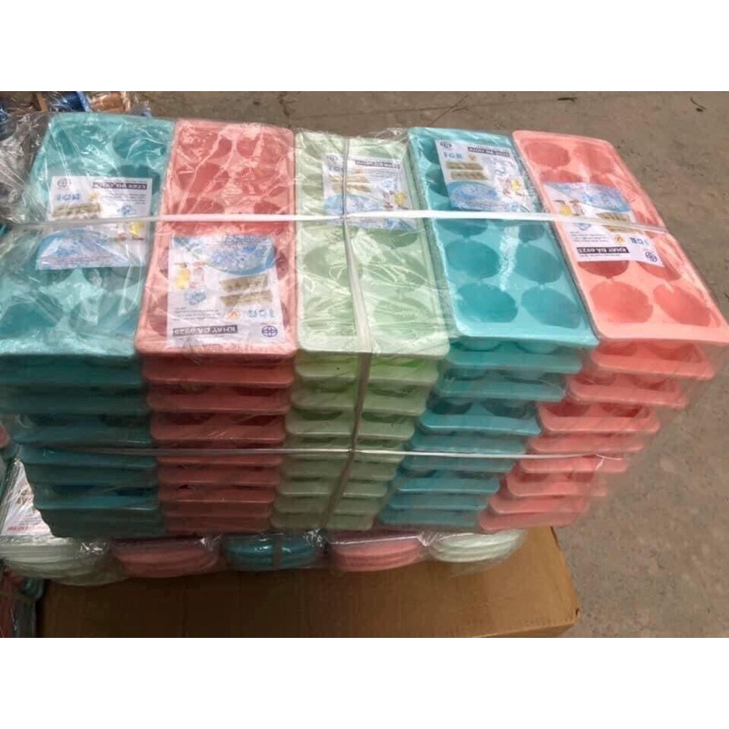 Khay Làm Đá Hình Thú Mặt Cười 10 Viên