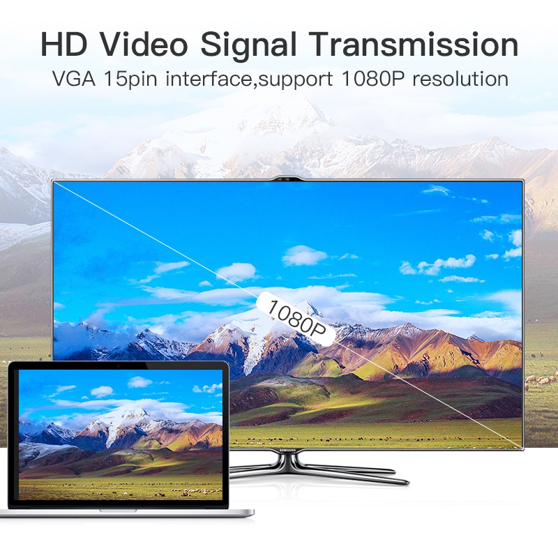 Đầu nối VGA VENTION chuyển đổi cổng cắm sang cổng cắm HD15 | BigBuy360 - bigbuy360.vn