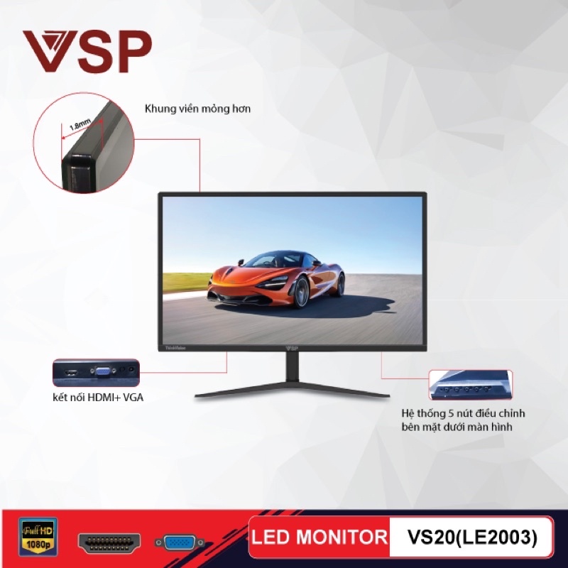 Màn Hình LCD VSP MONITOR 20 INCH VS20(LE2003) new fullbox - BẢO HÀNH 24 THÁNG | WebRaoVat - webraovat.net.vn