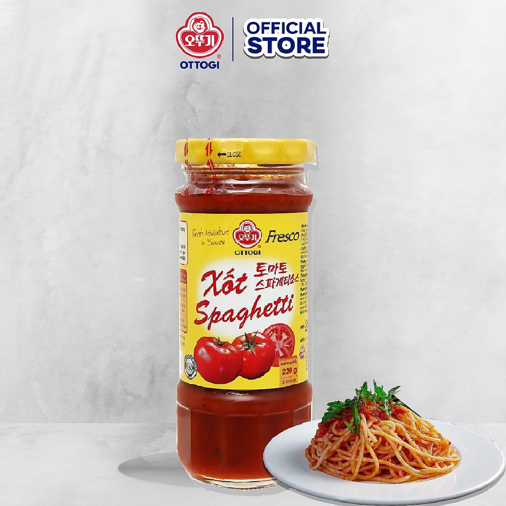 Xốt spaghetti cà chua (phô mai) Ottogi hũ 220g, 400g, 1kg