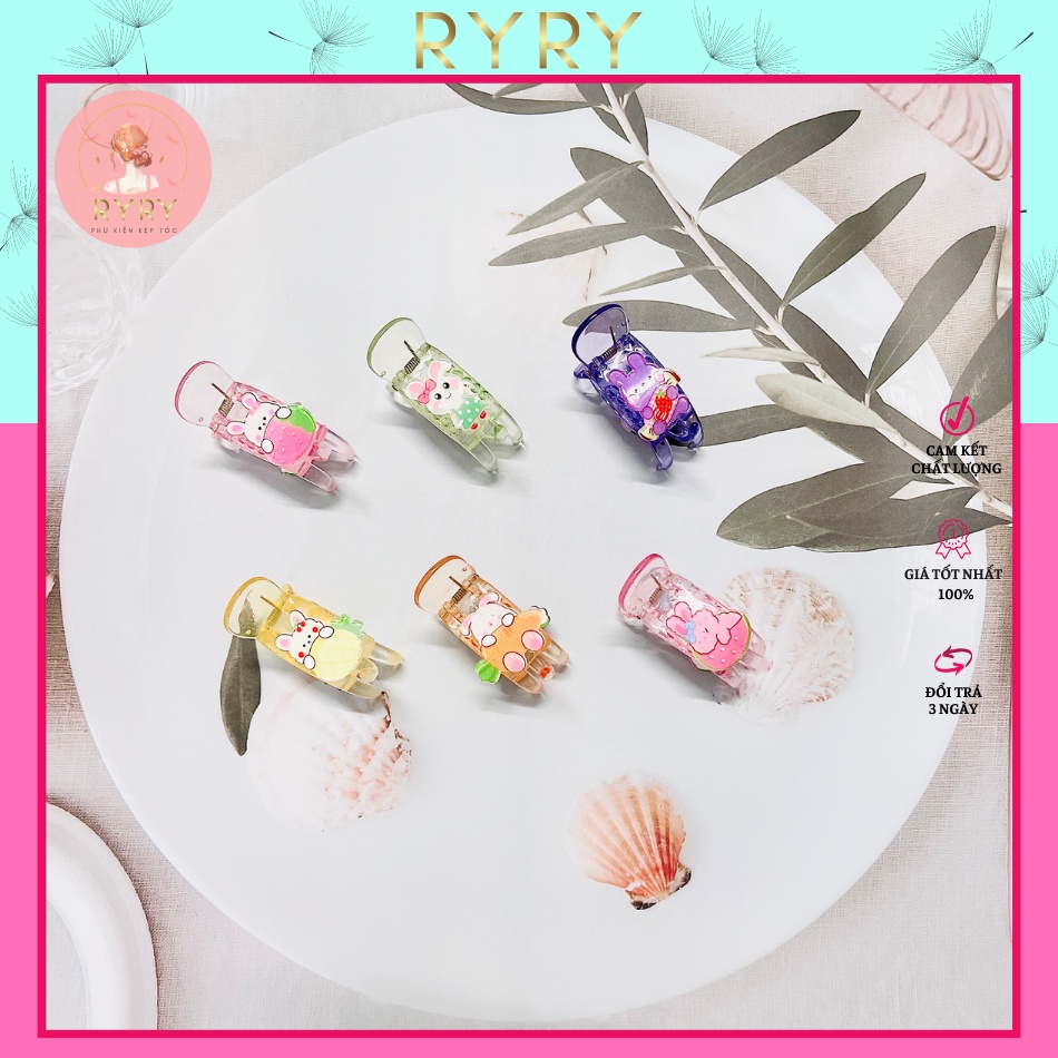 Kẹp Càng Cua 3 Răng Động Vật Siêu Đáng Yêu Cho bé