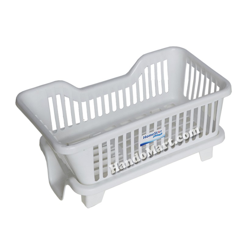 Giá úp bát đĩa nhựa Homestar có đường thoát nước