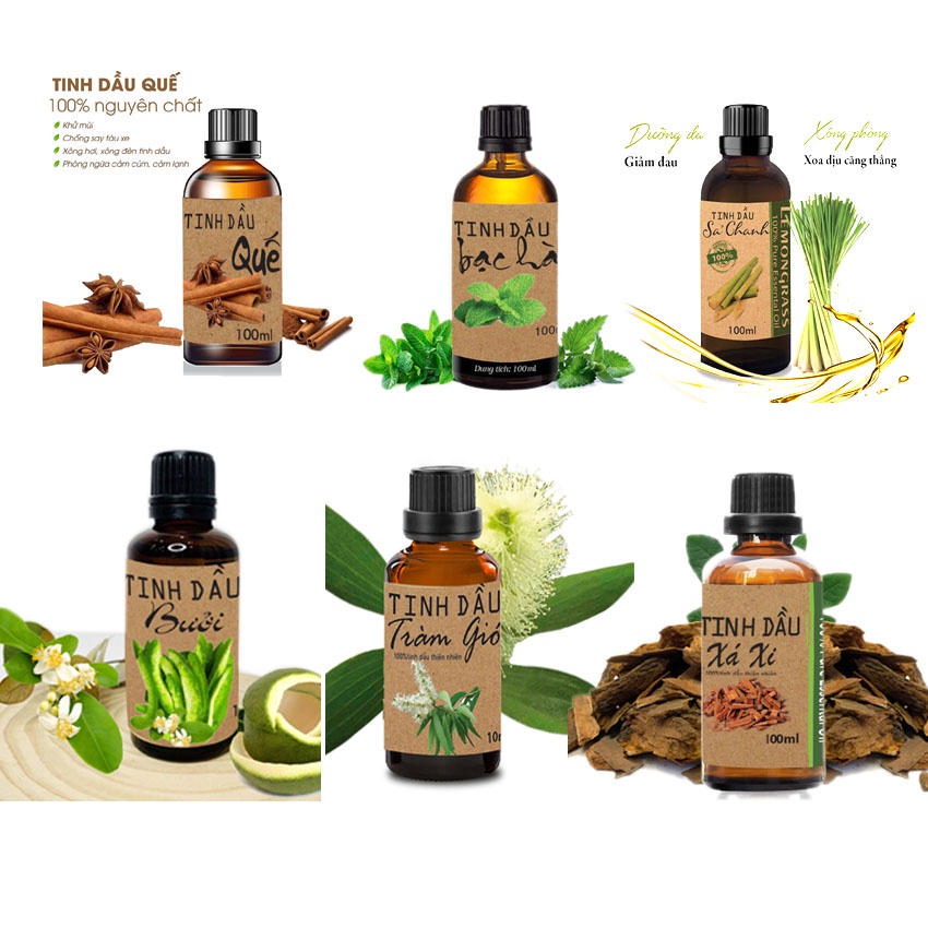 Tinh dầu sả chanh nguyên chất giúp thơm phòng, thư giản, đuổi muỗi  - sunstore.office