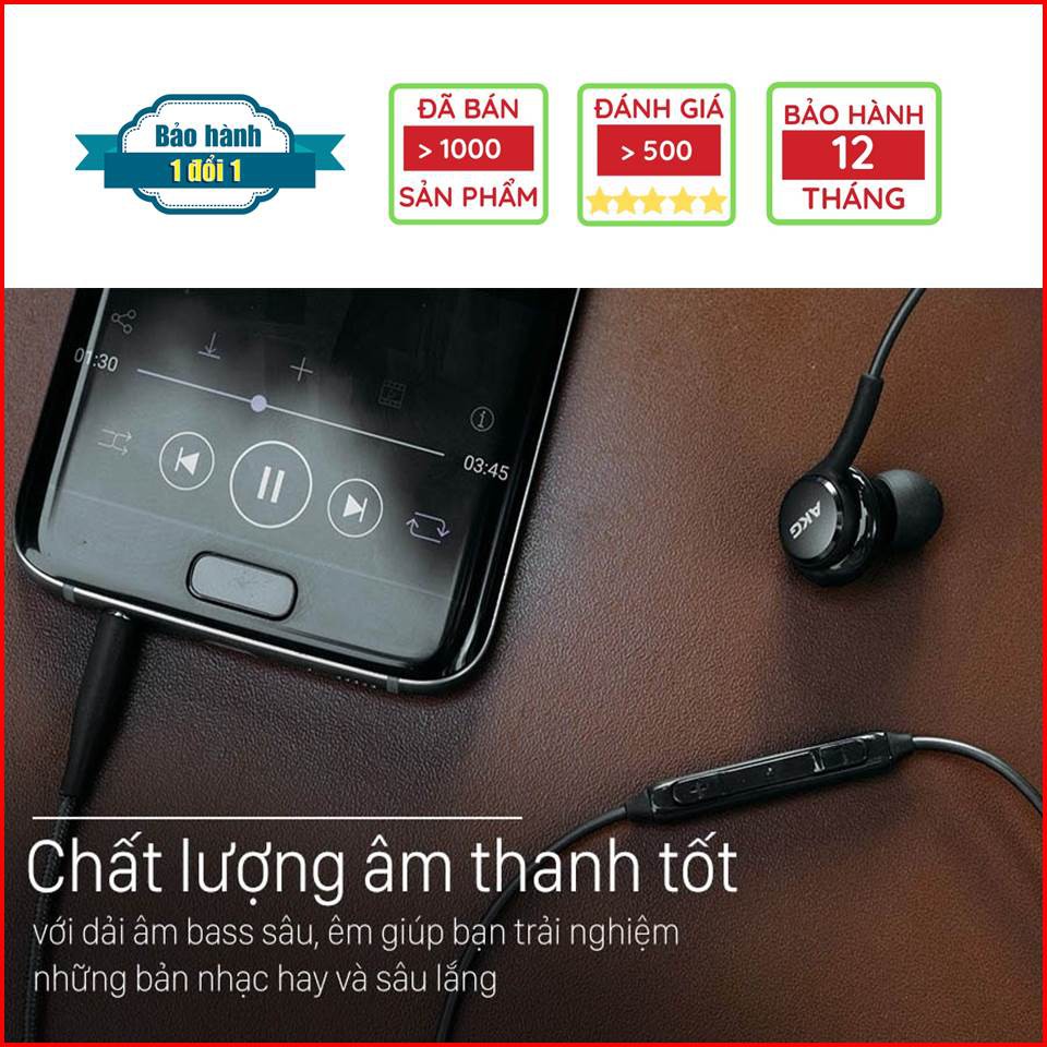 Tai Nghe Điện Thoại Jack 3.5 hoặc Type-C mã Samsung AKG S10 / S10+ Bảo Hành Lỗi 1 Đổi 1