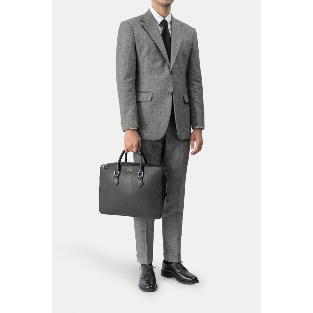 Cặp Đựng Laptop Da Bò Epsom Cao Cấp FRANK Edwin Bussiness Bag Túi Xách Đeo Chéo Chống Nước