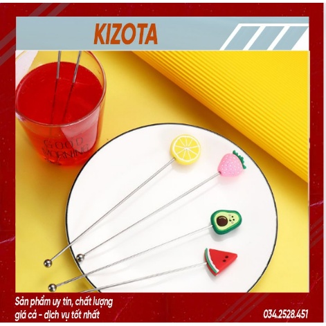 Que khuấy sinh tố, que khấy coctail, trang trí coctail, que khấy sinh tố-que khấy inox 304-kizota