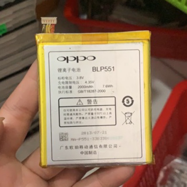 Pin Oppo R809 BLP 551 2000 mAh xịn mới 100% có bảo hành