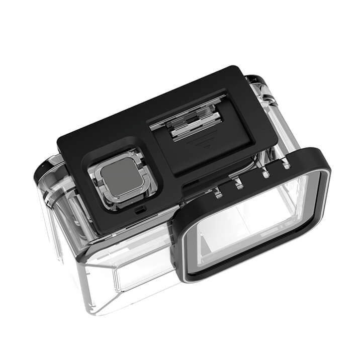 [Rẻ vô địch] Case chống nước gopro 8 hãng Telesin chống nước cao cấp lên tới 45m - Combo kèm phao tay