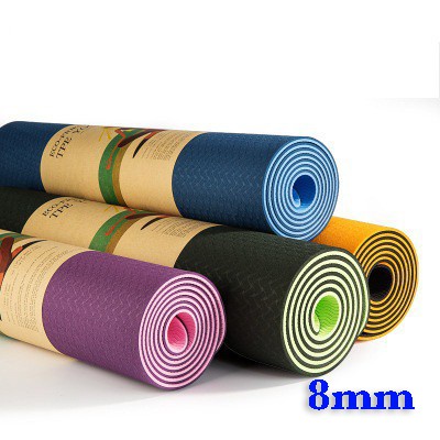 [FREESHIP❤️]THẢM TẬP YOGA ❤️THẢM TẬP GYM TPE 6MM 2 LỚP