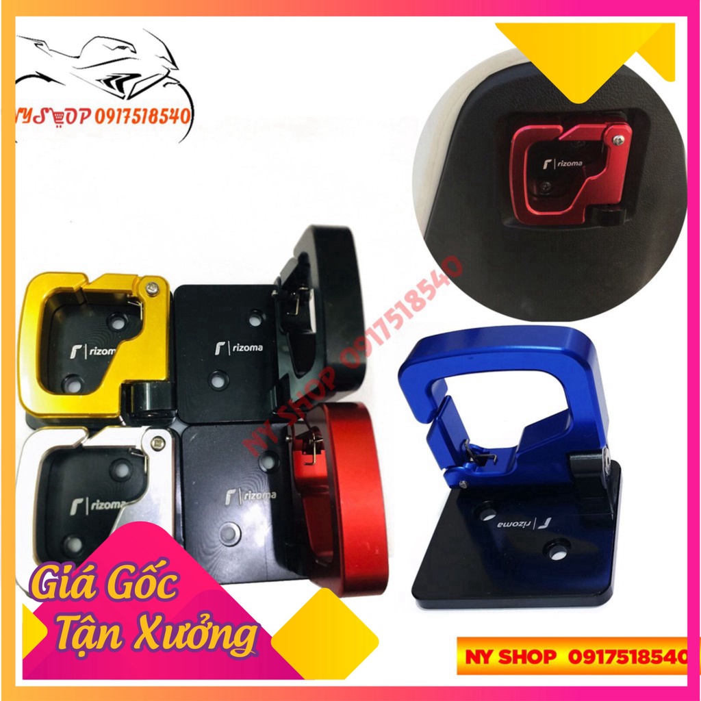 MÓC TREO CNC RIZOMA CAO CẤP DÀNH CHO SH, SH MODE, LEAD (Ảnh Sp thật)