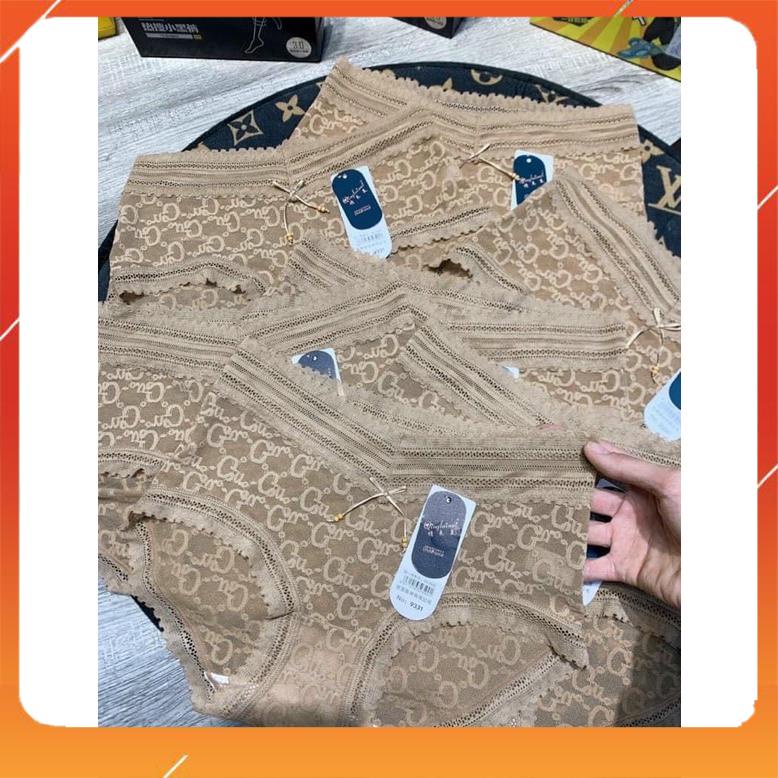 Quần lót nữ ren cao cấp cạp cao kháng khuẩn nâng mông viền cạp mix ren không hằn lộ đường may Q2693