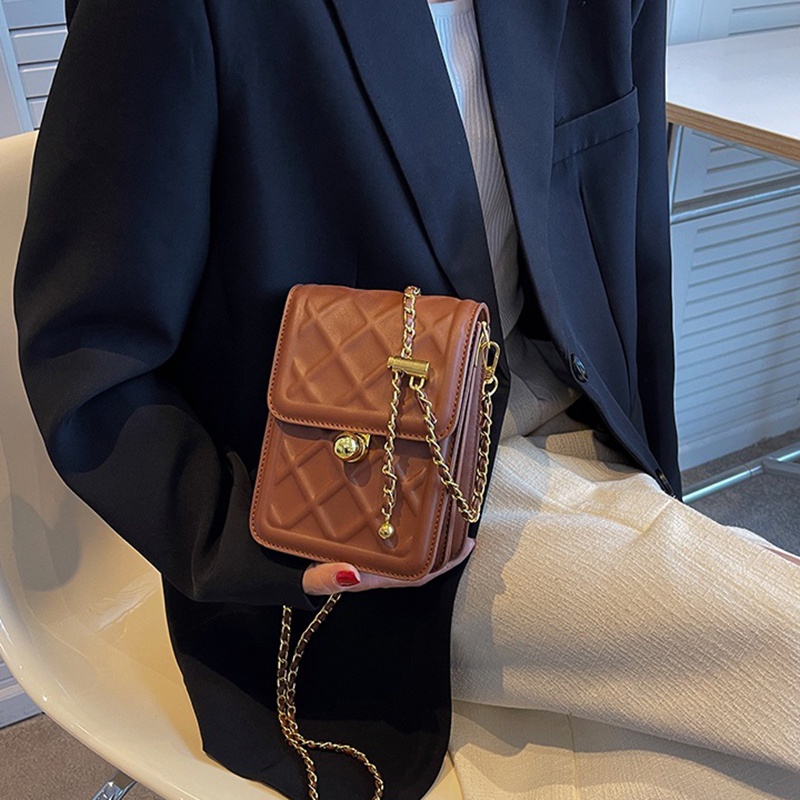 Túi Đeo Chéo Đựng Điện Thoại Dạng Vuông Nhỏ Dễ Phối Đồ Thời Trang Cho Nữ