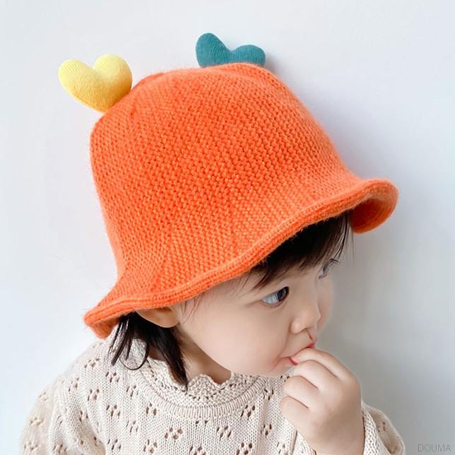 Mũ len gắn hình trái tim phong cách hàn quốc xinh xắn cho bé gái