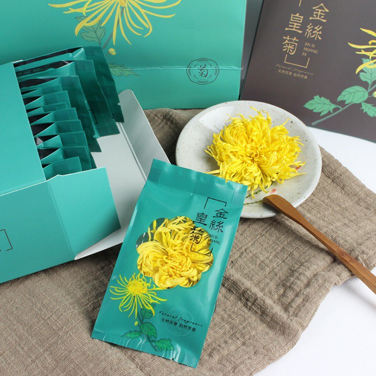 Hộp trà hoa cúc hoàng kim - trà hoa cúc khô nguyên bông - Hộp quà Tết sang đẹp ý nghĩa -Hộp giấy | BigBuy360 - bigbuy360.vn