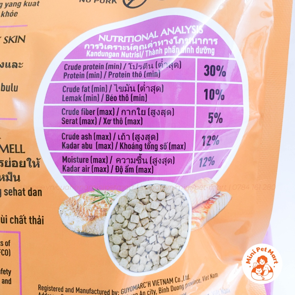 Thức ăn hạt cho mèo trưởng thành MININO YUM 1,5kg