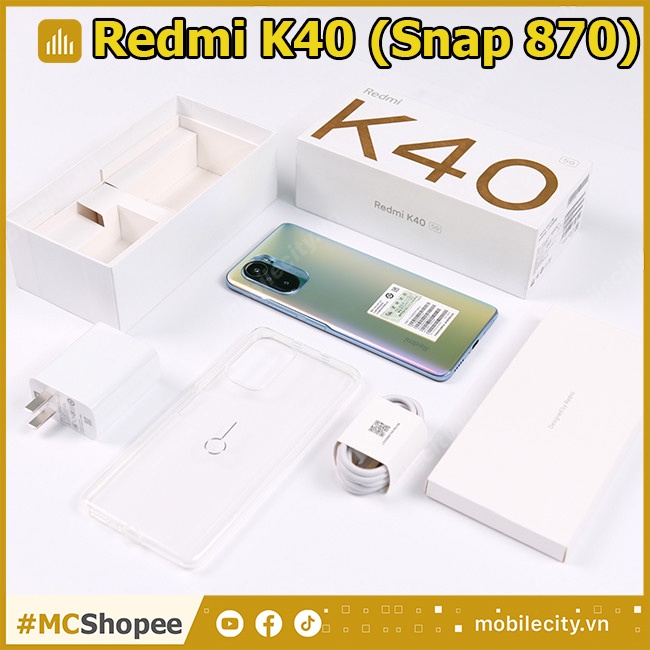 Điện Thoại Xiaomi Redmi K40, RAM 6-128GB, 8-128GB, 8-256GB -[BH tại Hà Nội, Tp.HCM, Đà Nẵng - MobileCity]