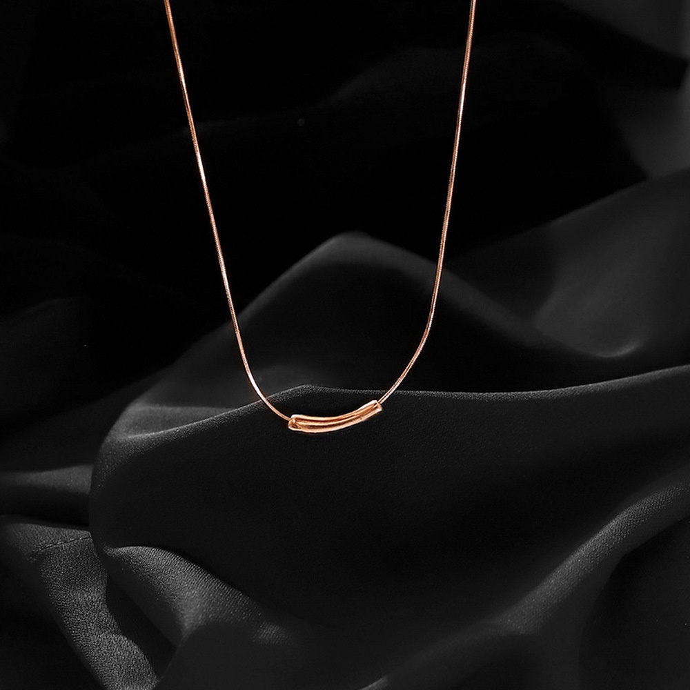 Vòng cổ Bằng Thép Titan Mặt Hình Quả Trứng Phong Cách Hàn Quốc Thời Trang Cho Nữ