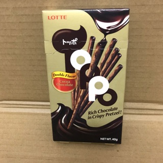 Hộp Bánh Que Toppo Cocoa Chocolate Lotte 40g