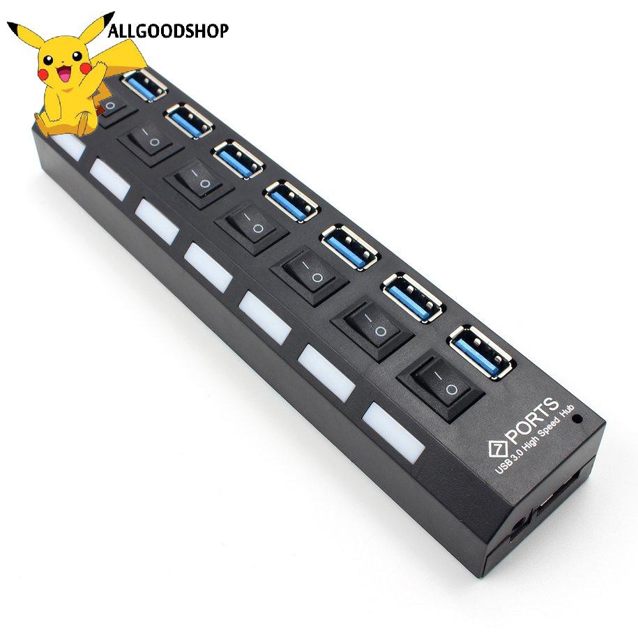 BỘ CHIA 7 CỔNG USB HUB 3.0 CÓ CÔNG TẮC-USB Expansion Splitter