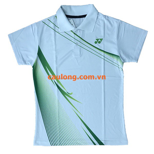 Áo Cầu Lông Nam Nữ Cổ Bâu Yonex 7477 Màu Trắng
