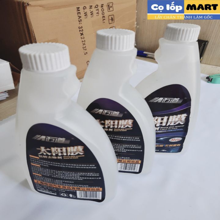 Dung dich tẩy keo phim cách nhiệt 500ml, tẩy keo bám trên kính decal, tẩy băng dính làm sạch keo hiệu quả